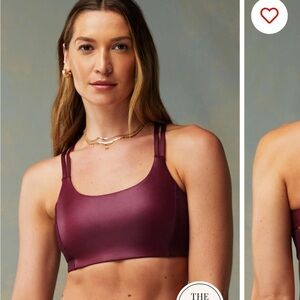 Fabletics Merlot colored workout set